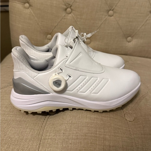 New Adidas SolarMotion Boa 2 White Golf Shoes - Picture 4 of 5